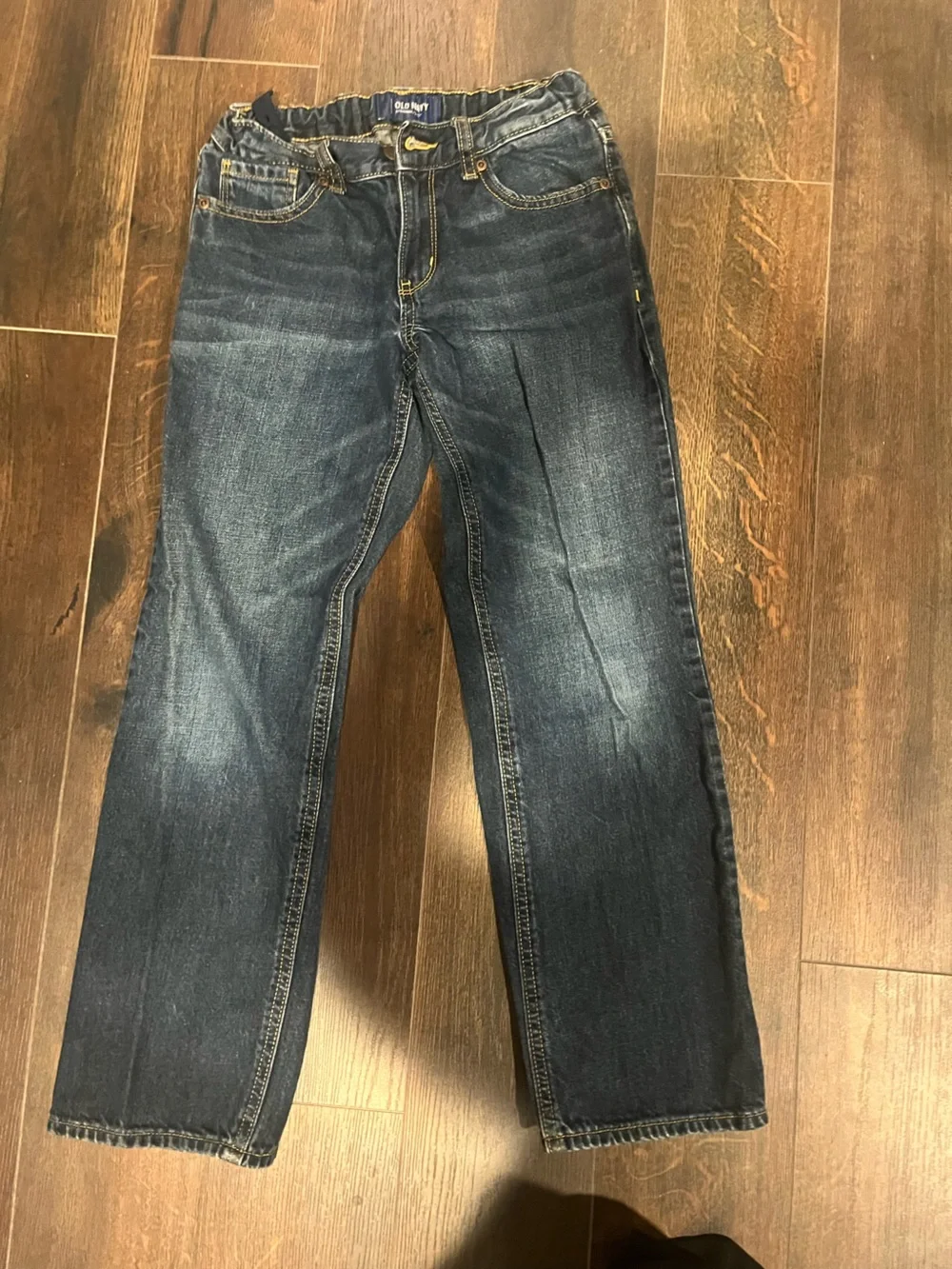 Old Navy Boys Dark Blue Straight-Leg Jeans
